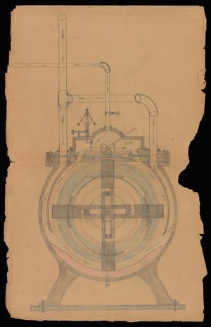 Primary view of object titled '[Sketch of Machine]'.