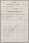 Primary view of [Account Statement for The Bertig Company, Inc., 1950]