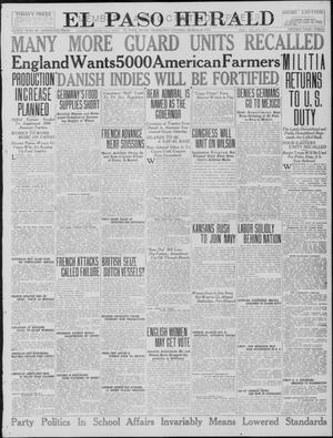 Primary view of object titled 'El Paso Herald (El Paso, Tex.), Ed. 1, Wednesday, March 28, 1917'.