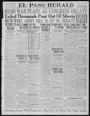 Primary view of object titled 'El Paso Herald (El Paso, Tex.), Ed. 1, Tuesday, April 3, 1917'.