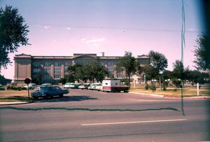 Primary view of object titled '[Old Administration Building at West Texas State University in Canyon]'.