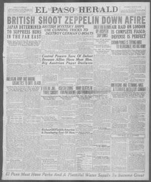 Primary view of object titled 'El Paso Herald (El Paso, Tex.), Ed. 1, Tuesday, August 6, 1918'.
