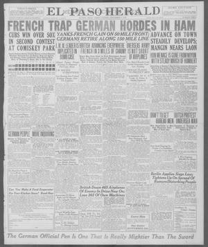 Primary view of object titled 'El Paso Herald (El Paso, Tex.), Ed. 1, Friday, September 6, 1918'.