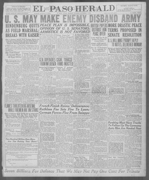 El Paso Herald (El Paso, Tex.), Ed. 1, Monday, October 7, 1918