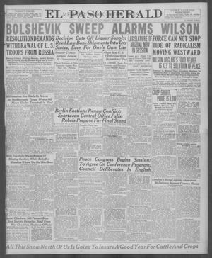 El Paso Herald (El Paso, Tex.), Ed. 1, Monday, January 13, 1919