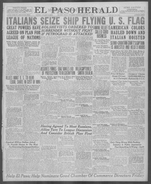 El Paso Herald (El Paso, Tex.), Ed. 1, Thursday, January 23, 1919