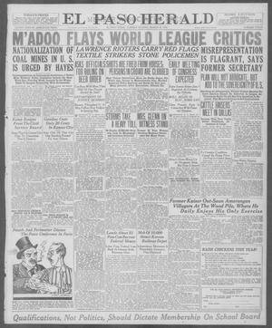 El Paso Herald (El Paso, Tex.), Ed. 1, Tuesday, March 18, 1919