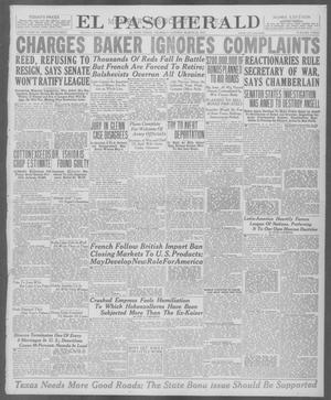 El Paso Herald (El Paso, Tex.), Ed. 1, Thursday, March 20, 1919
