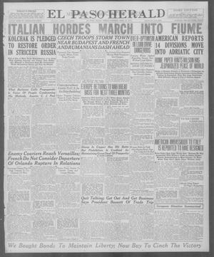 El Paso Herald (El Paso, Tex.), Ed. 1, Friday, April 25, 1919