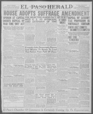 El Paso Herald (El Paso, Tex.), Ed. 1, Wednesday, May 21, 1919