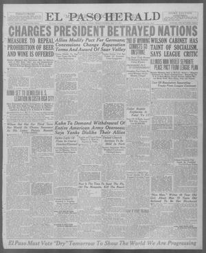 El Paso Herald (El Paso, Tex.), Ed. 1, Friday, May 23, 1919