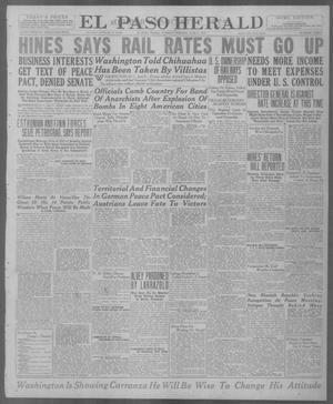 El Paso Herald (El Paso, Tex.), Ed. 1, Tuesday, June 3, 1919