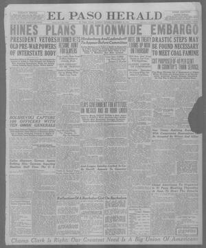 El Paso Herald (El Paso, Tex.), Ed. 1, Tuesday, November 18, 1919