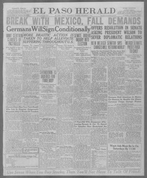 El Paso Herald (El Paso, Tex.), Ed. 1, Wednesday, December 3, 1919