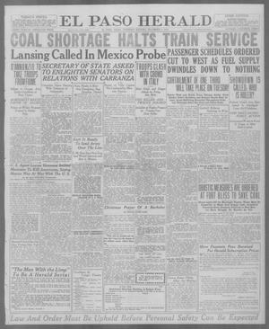 El Paso Herald (El Paso, Tex.), Ed. 1, Thursday, December 4, 1919
