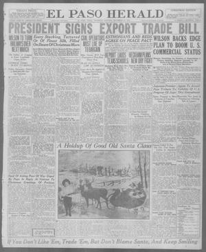 El Paso Herald (El Paso, Tex.), Ed. 1, Thursday, December 25, 1919