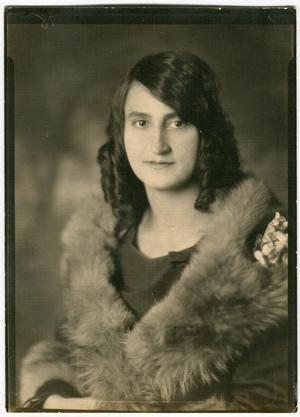 Primary view of object titled '[Julia Augusta Oualline Griffith in Fur]'.