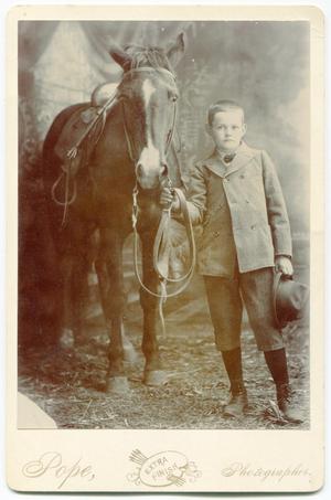 Primary view of object titled '[Boy with Horse]'.