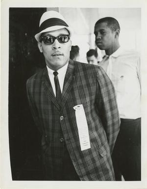 Primary view of object titled 'Photo of Clarence Broadnax at Piccadilly Cafeteria Civil Rights Protest'.