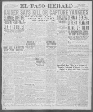 El Paso Herald (El Paso, Tex.), Ed. 1, Saturday, September 15, 1917