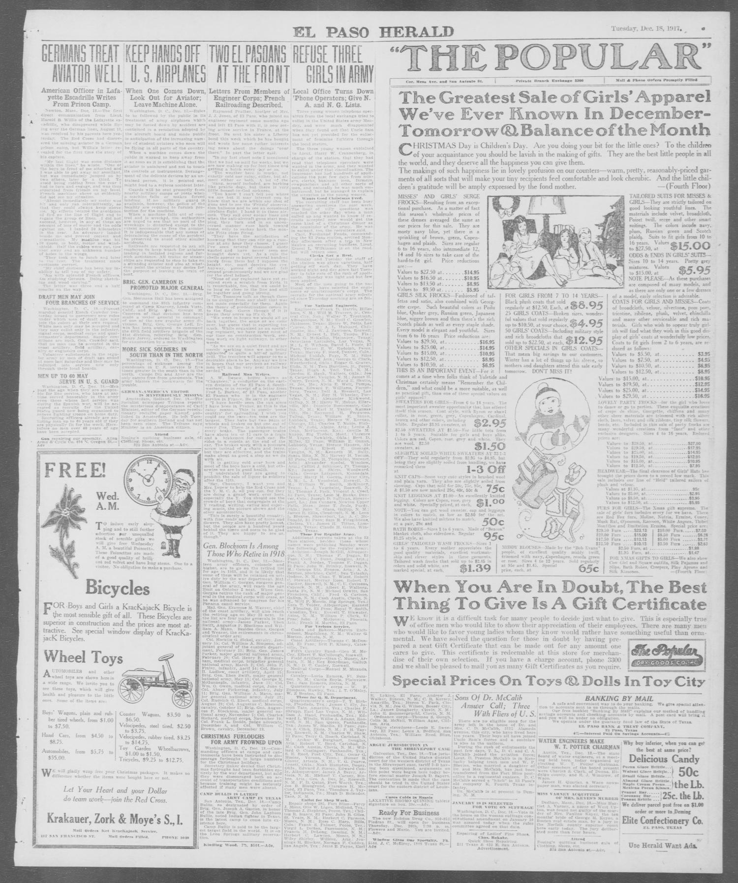 El Paso Herald (El Paso, Tex.), Ed. 1, Tuesday, December 18, 1917
                                                
                                                    [Sequence #]: 3 of 14
                                                