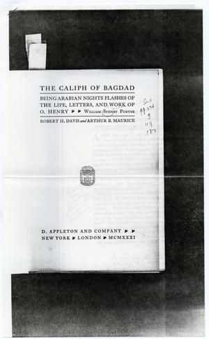 Excerpt pages from The Caliph of Baghdad