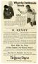 Primary view of Advertisement for complete O. Henry collection