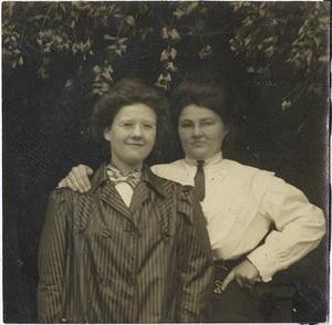 [Photograph of two unidentified women]