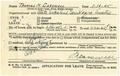 Text: [Application for Leave State Selective Service Headquarters, Austin f…