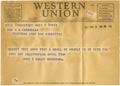 Thumbnail image of item number 1 in: '[Telegram from Governor John E. Miles to T. N. Carswell - April 2, 1941]'.