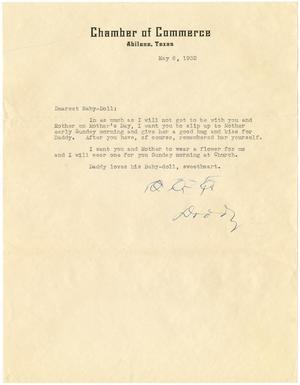 [Letter from T. N. Carswell to Peggy Carswell - May 6, 1932]