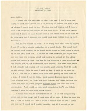 [Letter from Peggy Carswell to T. N. Carswell - December 7, 1945]