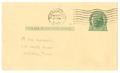 Primary view of [Postcard from J. M. Willson addressed to T. N. Carswell - November 26, 1942]