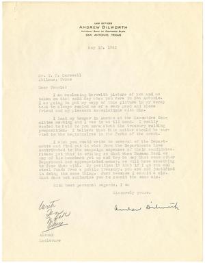 [Letter from Andrew Dilworth to T. N. Carswell - May 12, 1943]