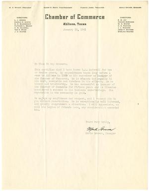 [Letter from Merle Gruver addressed To Whom It May Concern - January 10, 1941]
