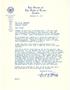 Letter: [Letter from Senator David W. Ratliff to T. N. Carswell - January 14,…