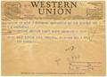 Text: [Telegram from Senator Tom Connally to T. N. Carswell - March 3, 1943]