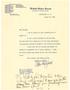 Primary view of [Letter from Senator Morris Sheppard to T. N. Carswell - August 20, 1938]