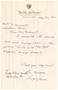 Primary view of [Letter from Sargi Jones to T. N. Carswell - May 28, 1944]