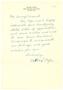 Thumbnail image of item number 1 in: '[Letter from Walter S. Pope to Mr. Tommy Carswell - 1961]'.