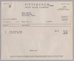 [Invoice for Gallon, August 1955]