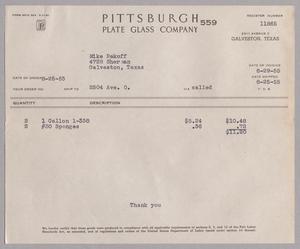 [Invoice for Gallon and Sponges, August 1955]