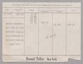 Primary view of [Account Statement for Bonwit Teller, Sep-Oct., 1948]