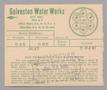 Text: Galveston Water Works Monthly Statement (2524 O 1/2): July 1948