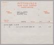 Primary view of [Invoice from Pittsburg Plate Glass Company for 12 x 17 Picture Frame]