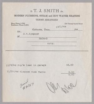 [Invoice from T. J. Smith]