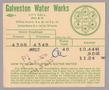 Text: Galveston Water Works Monthly Statement (2504 O 1/2): January 1950