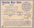 Primary view of Galveston Water Works Monthly Statement (2504 O 1/2): July 1950