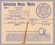 Text: Galveston Water Works Monthly Statement (2524 O 1/2): June 1950