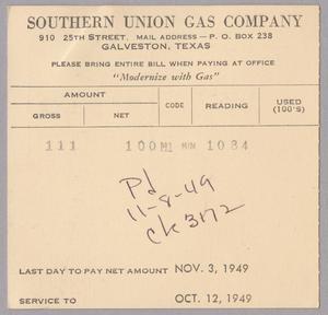 Southern Union Gas Company: November, 1949